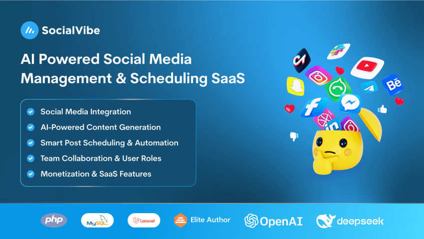 SocialVibe - Social Media Management SaaS